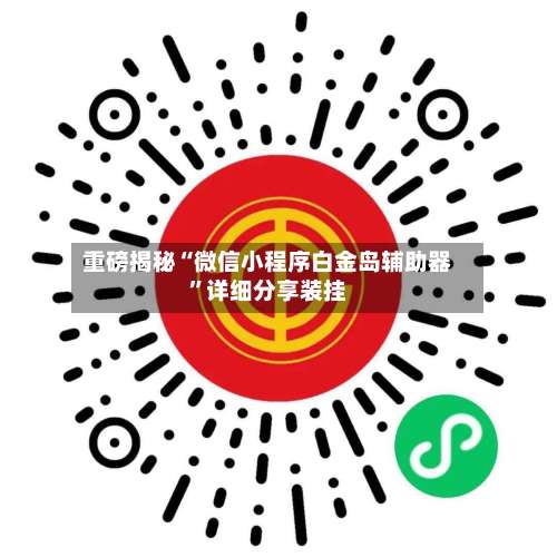 重磅揭秘“微信小程序白金岛辅助器	”详细分享装挂-第2张图片