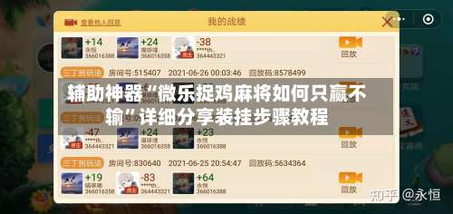 辅助神器“微乐捉鸡麻将如何只赢不输”详细分享装挂步骤教程-第1张图片