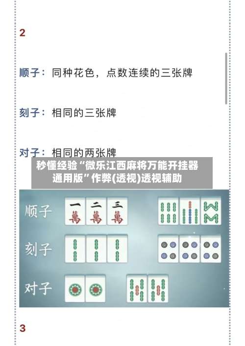 秒懂经验“微乐江西麻将万能开挂器通用版”作弊(透视)透视辅助-第1张图片