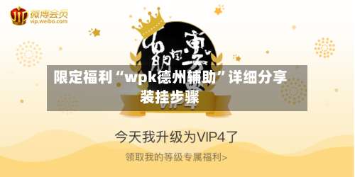 限定福利“wpk德州辅助	”详细分享装挂步骤-第1张图片