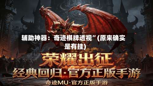 辅助神器：奇迹棋牌透视”(原来确实是有挂)-第3张图片