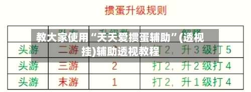 教大家使用“天天爱掼蛋辅助”(透视挂)辅助透视教程-第2张图片
