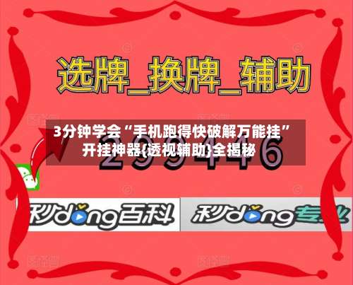 3分钟学会“手机跑得快破解万能挂	”开挂神器{透视辅助}全揭秘-第2张图片