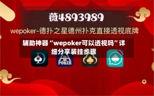 辅助神器“wepoker可以透视吗	”详细分享装挂步骤-第2张图片