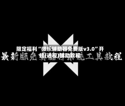 限定福利“微乐辅助器免费版v3.0”开挂(透视)辅助教程-第1张图片