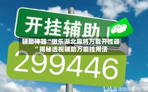 辅助神器“微乐湖北麻将万能开挂器”揭秘透视辅助万能挂用法-第1张图片