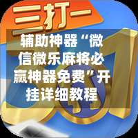 辅助神器“微信微乐麻将必赢神器免费”开挂详细教程-第3张图片