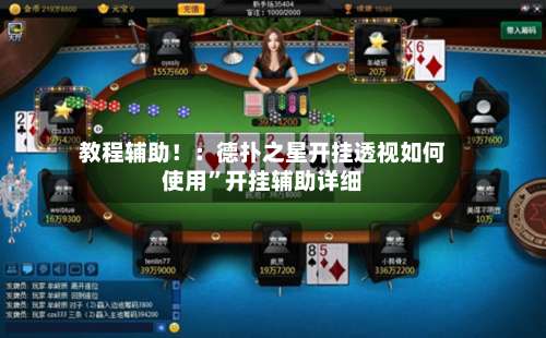 教程辅助！：德扑之星开挂透视如何使用”开挂辅助详细-第1张图片