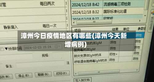 漳州今日疫情地区有哪些(漳州今天新增病例)-第1张图片