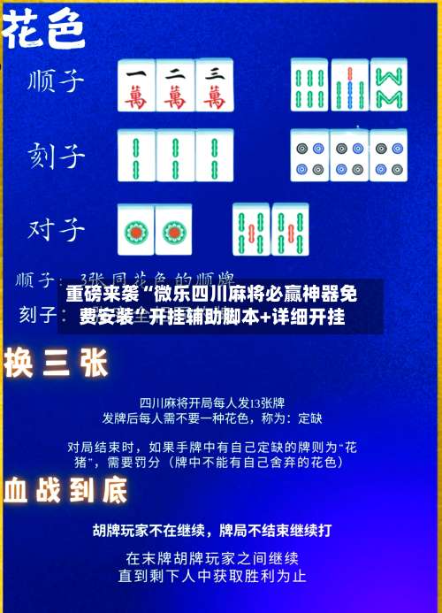重磅来袭“微乐四川麻将必赢神器免费安装”开挂辅助脚本+详细开挂-第2张图片