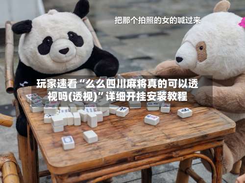 玩家速看“么么四川麻将真的可以透视吗(透视)	”详细开挂安装教程-第2张图片