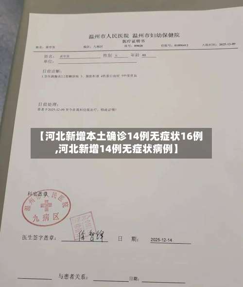 【河北新增本土确诊14例无症状16例,河北新增14例无症状病例】-第2张图片