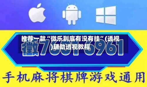 推荐一款“微乐到底有没有挂	”(透视)辅助透视教程-第2张图片