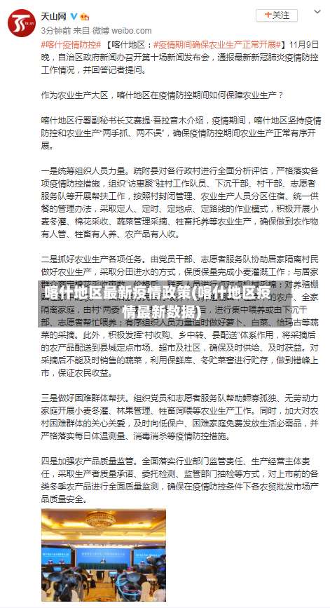 喀什地区最新疫情政策(喀什地区疫情最新数据)-第2张图片