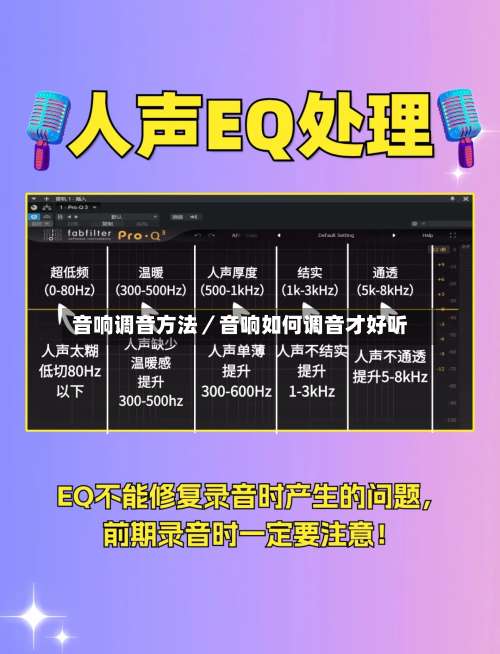音响调音方法／音响如何调音才好听-第1张图片