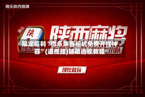 限定福利“微乐陕西挖坑免费开挂神器”(透视挂)辅助透视教程-第2张图片