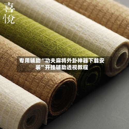 专用辅助“功夫麻将外卦神器下载安装”开挂辅助透视教程-第3张图片