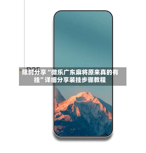 限时分享“微乐广东麻将原来真的有挂”详细分享装挂步骤教程-第2张图片