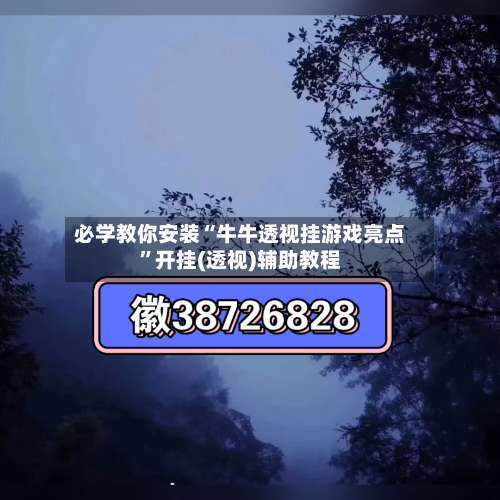 必学教你安装“牛牛透视挂游戏亮点”开挂(透视)辅助教程-第1张图片