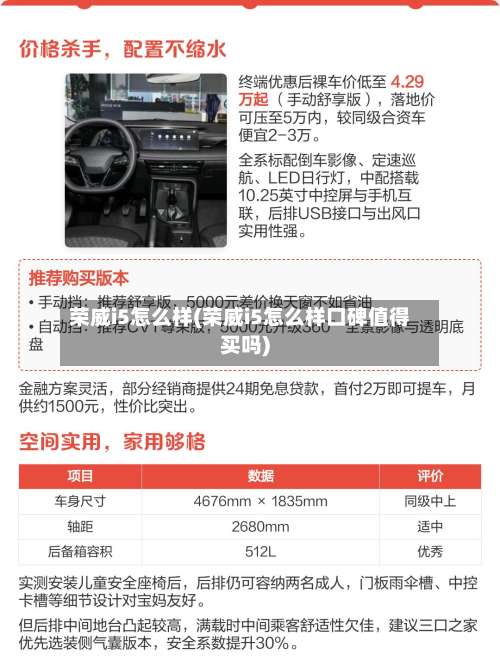 荣威i5怎么样(荣威i5怎么样口碑值得买吗)-第2张图片