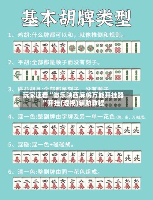 玩家速看“微乐陕西麻将万能开挂器	”开挂(透视)辅助教程-第2张图片