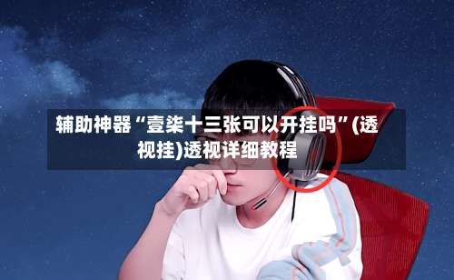 辅助神器“壹柒十三张可以开挂吗”(透视挂)透视详细教程-第1张图片