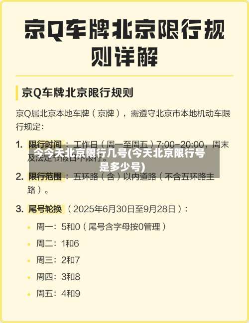 今今天北京限行几号(今天北京限行号是多少号)-第3张图片