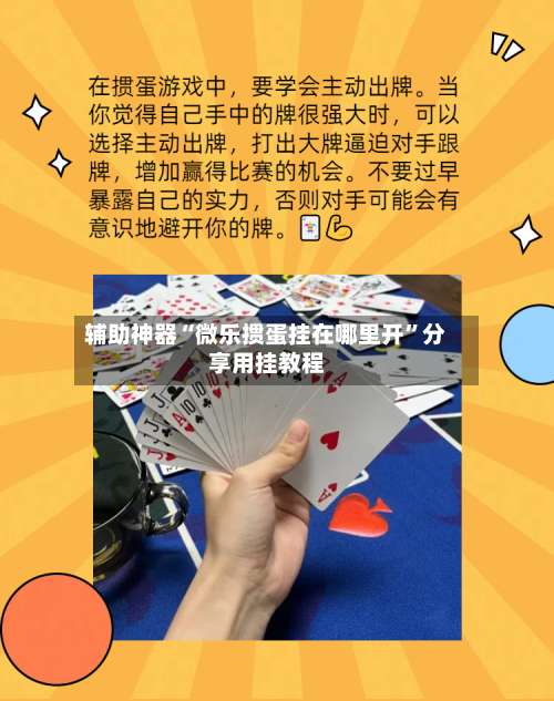 辅助神器“微乐掼蛋挂在哪里开”分享用挂教程-第1张图片