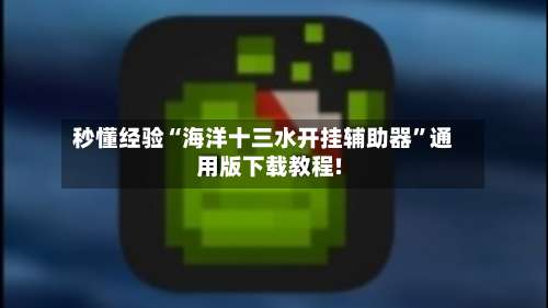 秒懂经验“海洋十三水开挂辅助器”通用版下载教程!-第2张图片