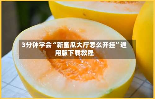 3分钟学会“新蜜瓜大厅怎么开挂	”通用版下载教程-第3张图片