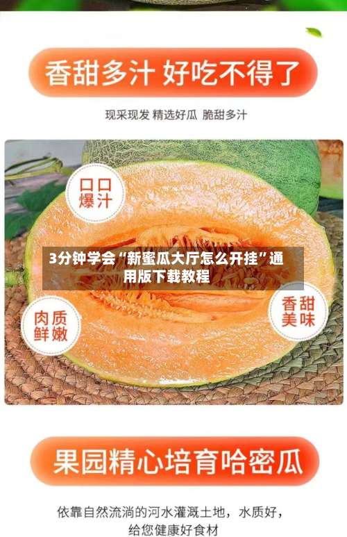 3分钟学会“新蜜瓜大厅怎么开挂”通用版下载教程-第1张图片