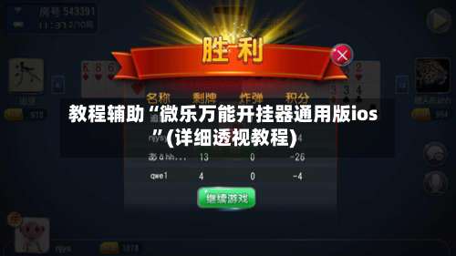 教程辅助“微乐万能开挂器通用版ios”(详细透视教程)-第3张图片