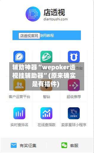 辅助神器“wepoker透视挂辅助器”(原来确实是有插件)-第3张图片
