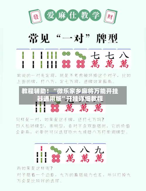 教程辅助！“微乐家乡麻将万能开挂器通用版	”开挂详细教程-第1张图片
