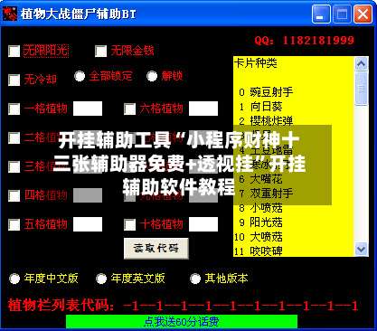 开挂辅助工具“小程序财神十三张辅助器免费+透视挂”开挂辅助软件教程-第3张图片