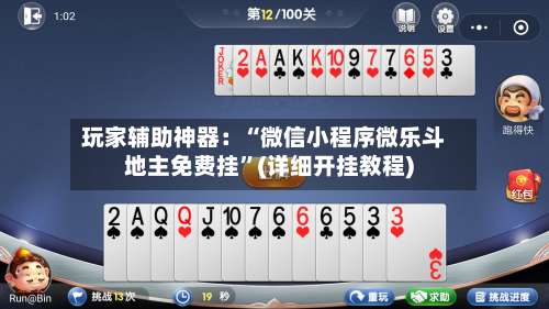 玩家辅助神器：“微信小程序微乐斗地主免费挂”(详细开挂教程)-第3张图片