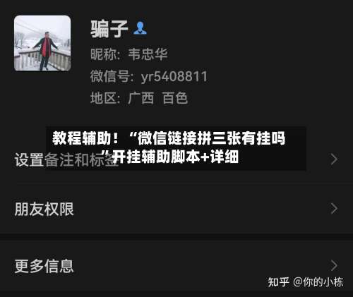 教程辅助！“微信链接拼三张有挂吗”开挂辅助脚本+详细-第1张图片