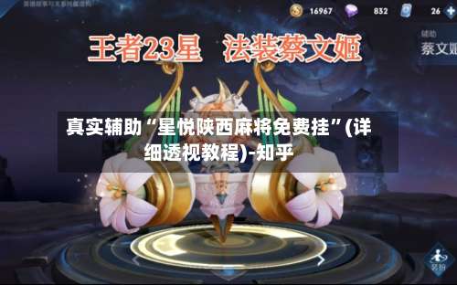 真实辅助“星悦陕西麻将免费挂	”(详细透视教程)-知乎-第2张图片