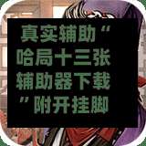 真实辅助“哈局十三张辅助器下载”附开挂脚本详细步骤-第2张图片