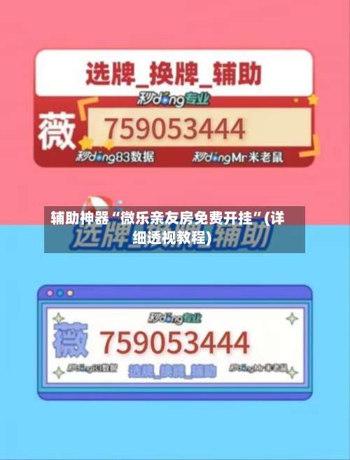 辅助神器“微乐亲友房免费开挂”(详细透视教程)-第3张图片