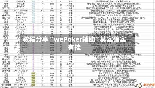 教程分享“wePoker辅助	”其实确实有挂-第1张图片
