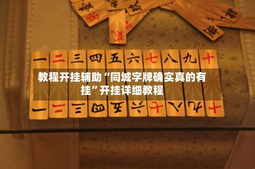 教程开挂辅助“同城字牌确实真的有挂	”开挂详细教程-第1张图片