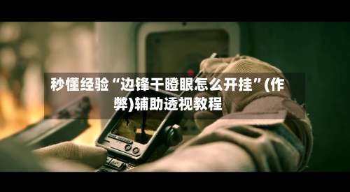 秒懂经验“边锋干瞪眼怎么开挂”(作弊)辅助透视教程-第1张图片