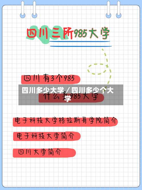 四川多少大学／四川多少个大学-第2张图片