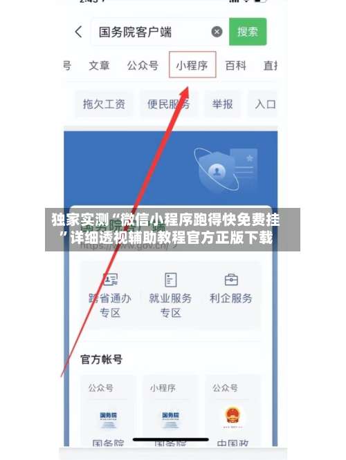 独家实测“微信小程序跑得快免费挂”详细透视辅助教程官方正版下载-第1张图片