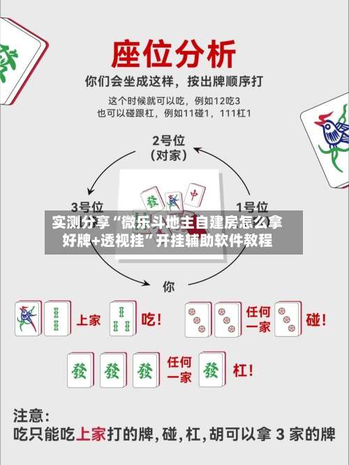 实测分享“微乐斗地主自建房怎么拿好牌+透视挂”开挂辅助软件教程-第1张图片