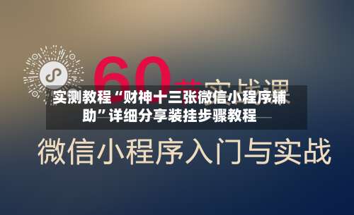 实测教程“财神十三张微信小程序辅助”详细分享装挂步骤教程-第2张图片