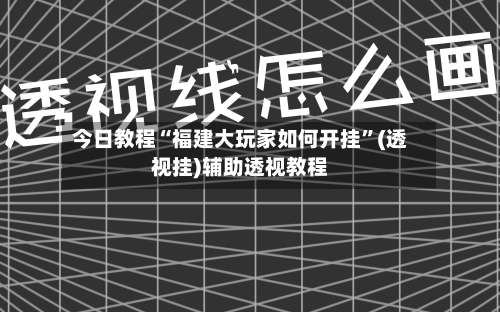 今日教程“福建大玩家如何开挂	”(透视挂)辅助透视教程-第2张图片