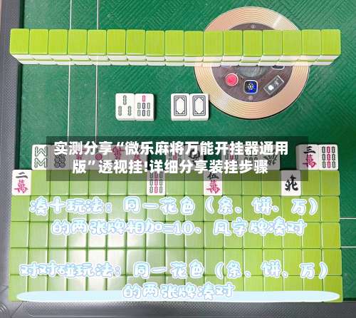 实测分享“微乐麻将万能开挂器通用版”透视挂!详细分享装挂步骤-第3张图片