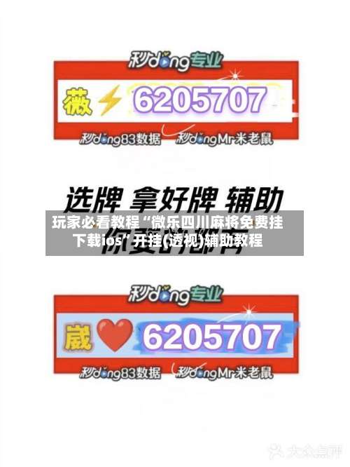 玩家必看教程“微乐四川麻将免费挂下载ios	”开挂(透视)辅助教程-第1张图片